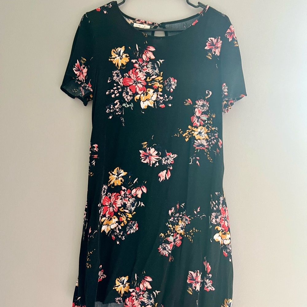 Maurices Black Floral Dress